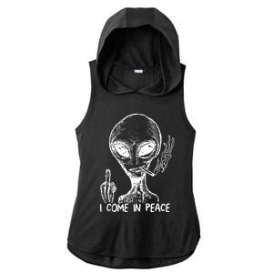 Because Aliens Ladies PosiCharge Tri-Blend Wicking Draft Hoodie Tank