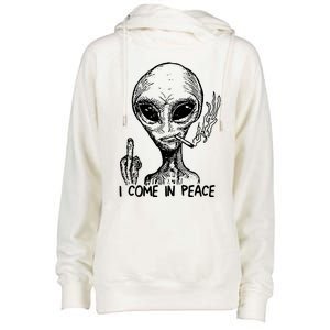 Because Aliens Womens Funnel Neck Pullover Hood