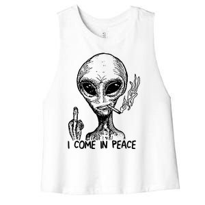 Because Aliens Women's Racerback Cropped Tank