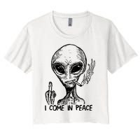 Because Aliens Women's Crop Top Tee