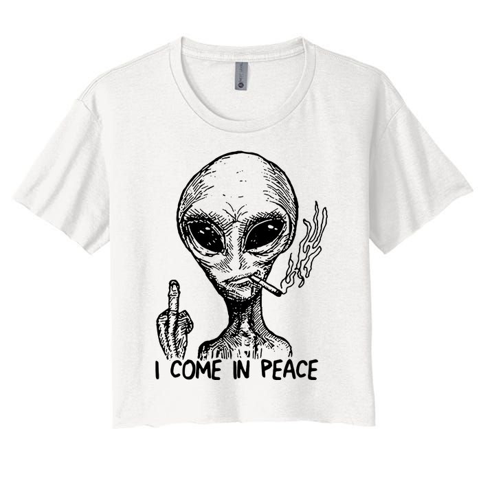 Because Aliens Women's Crop Top Tee