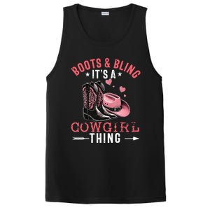 Boots And Bling Its A Cowgirl Thing Cowgirl Country PosiCharge Competitor Tank