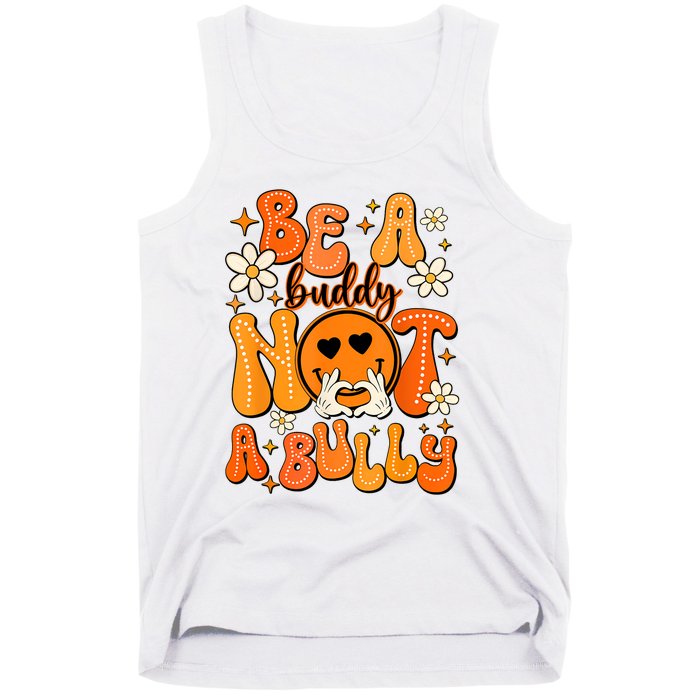 Be A Buddy Not A Bully Orange Anti Bullying Unity Day Tank Top