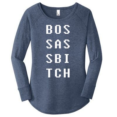 Boss Ass Bitch Gift Women's Perfect Tri Tunic Long Sleeve Shirt