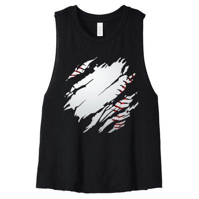 Baseball Apparel Baseball Women's Racerback Cropped Tank