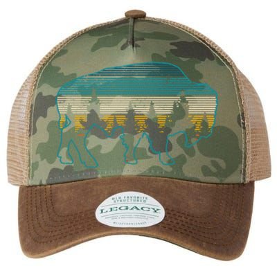 Bison American Buffalo Vintage National Park Souvenir Gift Legacy Tie Dye Trucker Hat