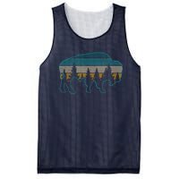 Bison American Buffalo Vintage National Park Souvenir Gift Mesh Reversible Basketball Jersey Tank