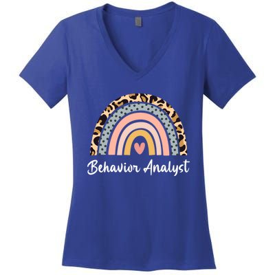 Behavior Analyst Behavior Analysis Diagnosing Behaviorism Gift Women's V-Neck T-Shirt