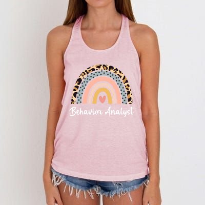 Behavior Analyst Behavior Analysis Diagnosing Behaviorism Gift Women's Knotted Racerback Tank