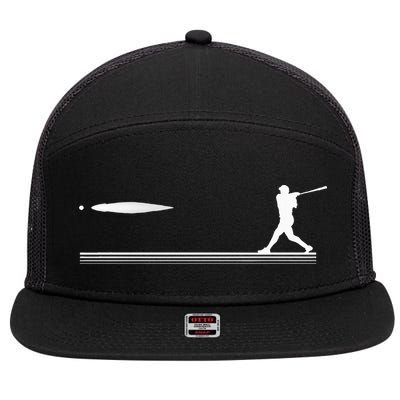 Baseball Apparel Baseball 7 Panel Mesh Trucker Snapback Hat