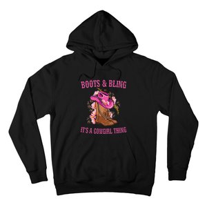 Boots And Bling Its A Cowgirl Thing Cute Love Country Life Hoodie