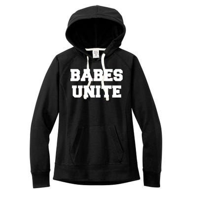 Babes Unite Womens Rights Feminist Women's Fleece Hoodie