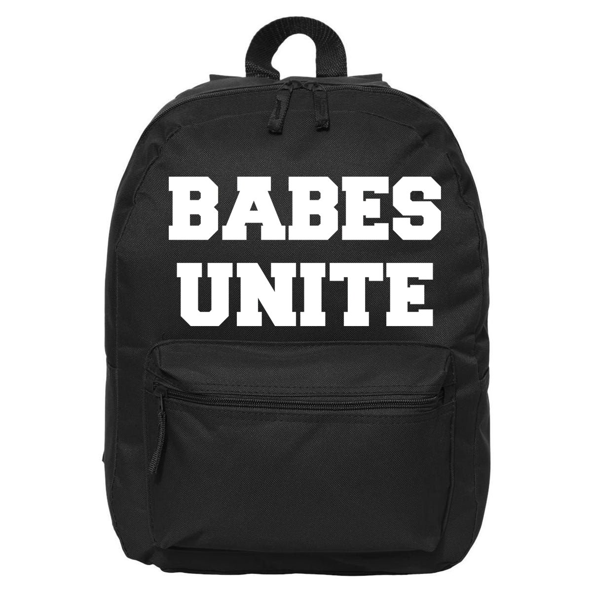 Babes Unite Womens Rights Feminist 16 in Basic Backpack