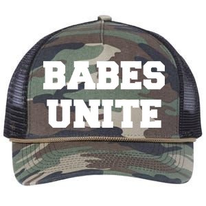 Babes Unite Womens Rights Feminist Retro Rope Trucker Hat Cap