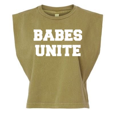 Babes Unite Womens Rights Feminist Garment-Dyed Women's Muscle Tee