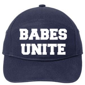 Babes Unite Womens Rights Feminist 7-Panel Snapback Hat