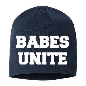 Babes Unite Womens Rights Feminist Sustainable Beanie