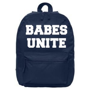 Babes Unite Womens Rights Feminist 16 in Basic Backpack