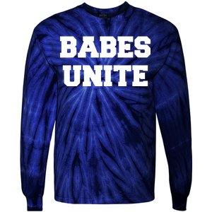 Babes Unite Womens Rights Feminist Tie-Dye Long Sleeve Shirt