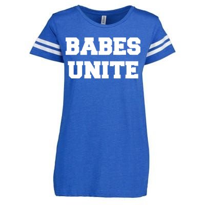 Babes Unite Womens Rights Feminist Enza Ladies Jersey Football T-Shirt