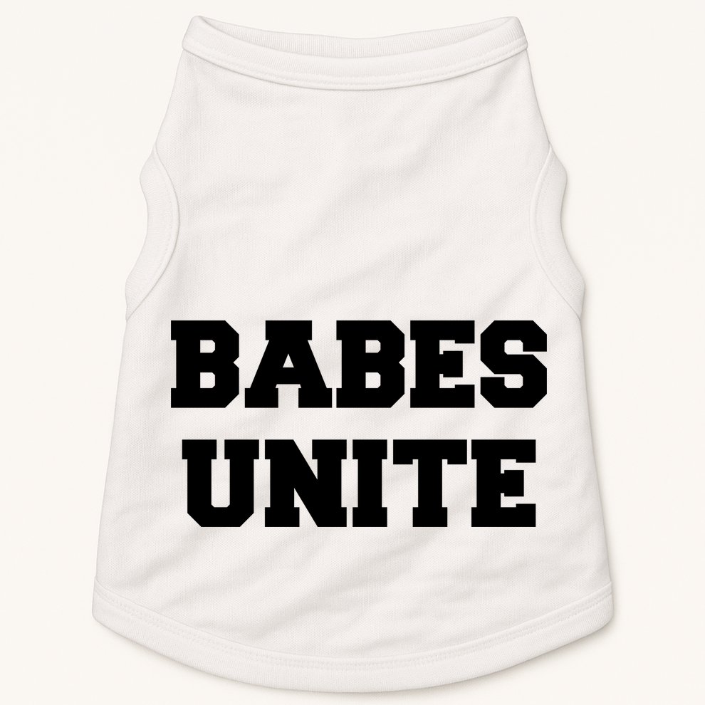Babes Unite Womens Rights Feminist Doggie Tank