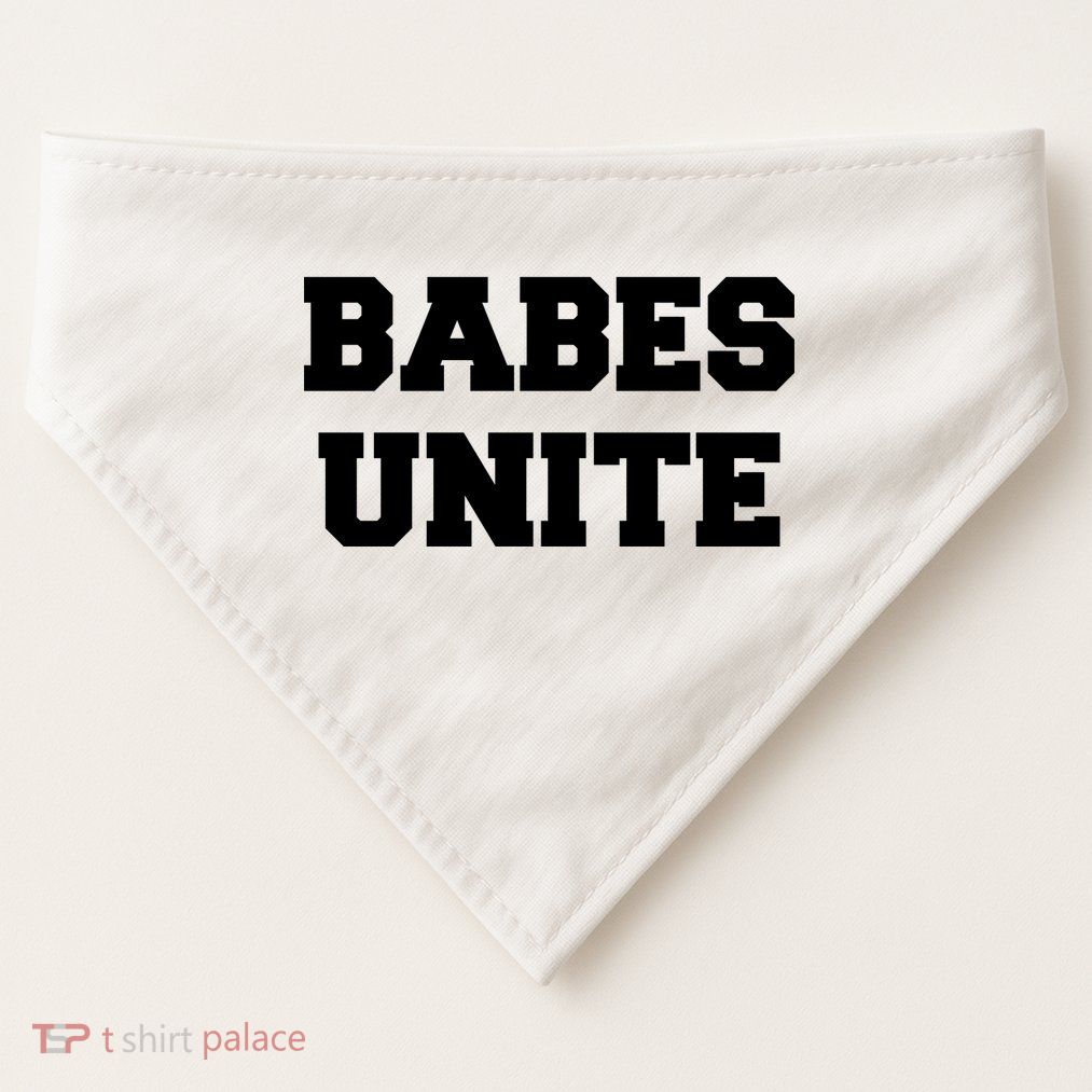 Babes Unite Womens Rights Feminist USA-Made Doggie Bandana