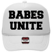 Babes Unite Womens Rights Feminist High Crown Mesh Back Trucker Hat