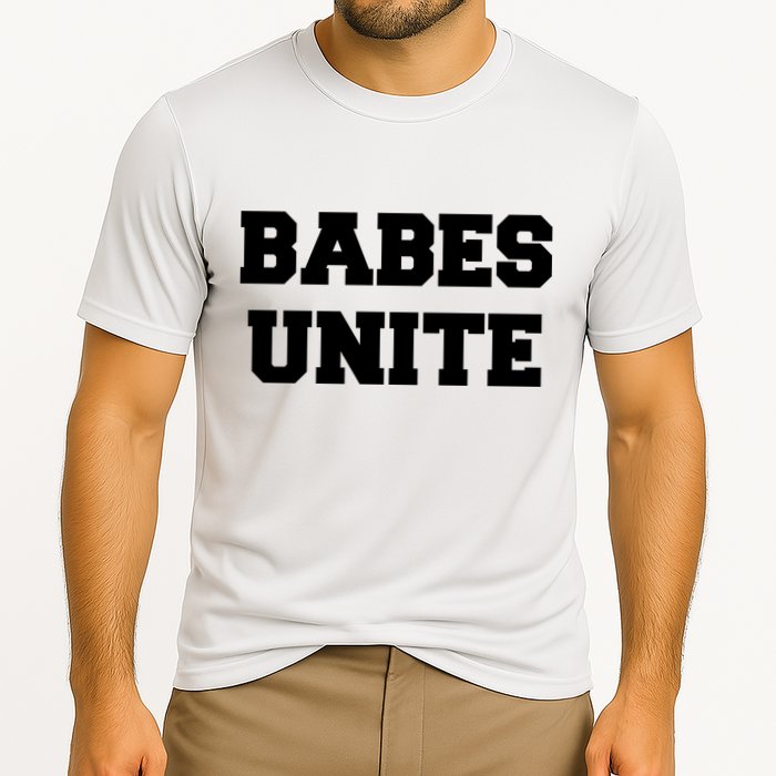 Babes Unite Womens Rights Feminist Cooling Performance Crew T-Shirt