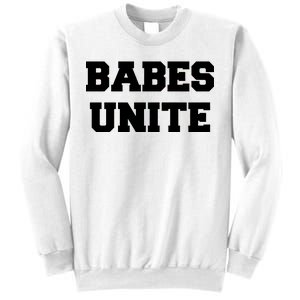 Babes Unite Womens Rights Feminist Sweatshirt