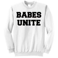 Babes Unite Womens Rights Feminist Sweatshirt