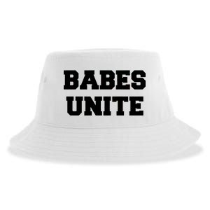 Babes Unite Womens Rights Feminist Sustainable Bucket Hat