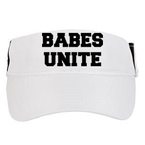 Babes Unite Womens Rights Feminist Adult Drive Performance Visor