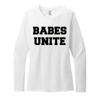 Babes Unite Womens Rights Feminist Womens CVC Long Sleeve Shirt