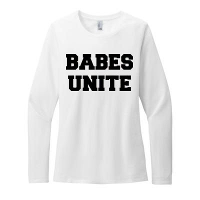 Babes Unite Womens Rights Feminist Womens CVC Long Sleeve Shirt