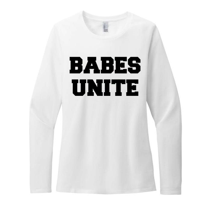 Babes Unite Womens Rights Feminist Womens CVC Long Sleeve Shirt