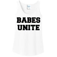 Babes Unite Womens Rights Feminist Ladies Essential Tank