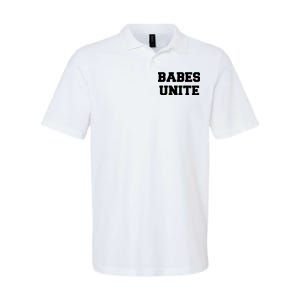 Babes Unite Womens Rights Feminist Softstyle Adult Sport Polo