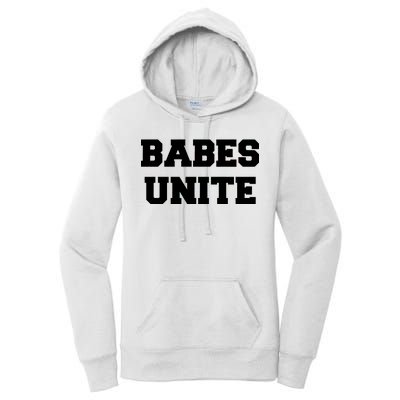 Babes Unite Womens Rights Feminist Women's Pullover Hoodie