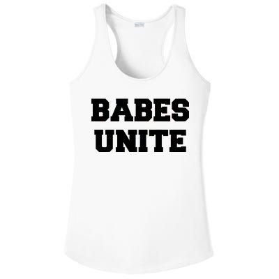 Babes Unite Womens Rights Feminist Ladies PosiCharge Competitor Racerback Tank