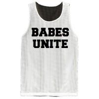 Babes Unite Womens Rights Feminist Mesh Reversible Basketball Jersey Tank