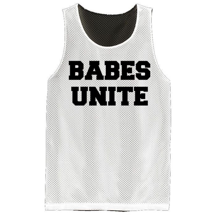 Babes Unite Womens Rights Feminist Mesh Reversible Basketball Jersey Tank