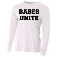 Babes Unite Womens Rights Feminist Cooling Performance Long Sleeve Crew