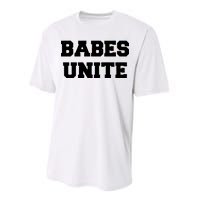 Babes Unite Womens Rights Feminist Performance Sprint T-Shirt