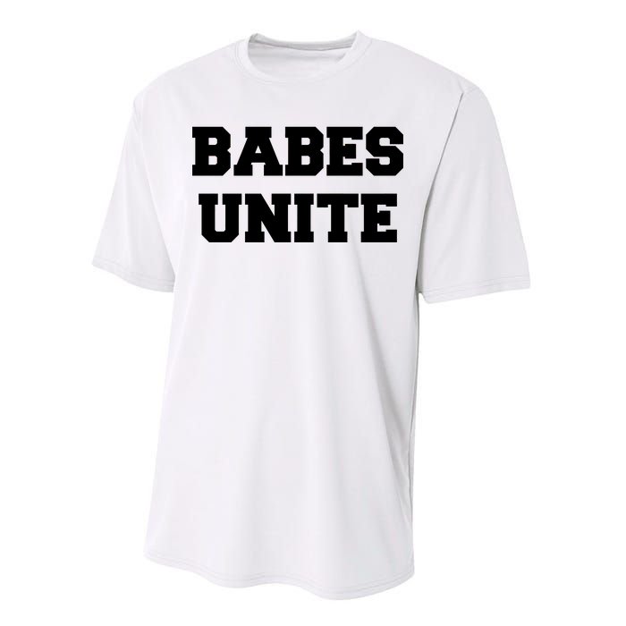 Babes Unite Womens Rights Feminist Performance Sprint T-Shirt