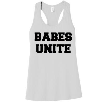 Babes Unite Womens Rights Feminist Women's Racerback Tank