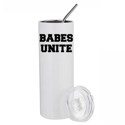 Babes Unite Womens Rights Feminist Stainless Steel Tumbler