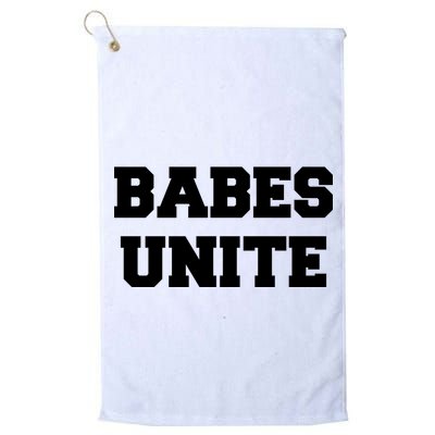Babes Unite Womens Rights Feminist Golf Towel