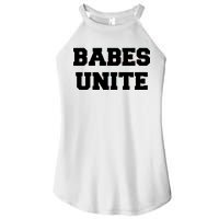 Babes Unite Womens Rights Feminist Women's Perfect Tri Rocker Tank