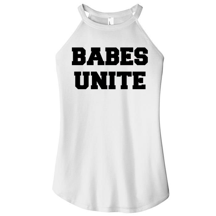 Babes Unite Womens Rights Feminist Women's Perfect Tri Rocker Tank