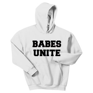 Babes Unite Womens Rights Feminist Kids Hoodie